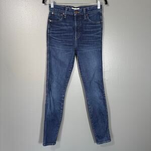 Madewell Women's Medium Wash 10" High-Rise Skinny Jeans - Size 26 - Stretch